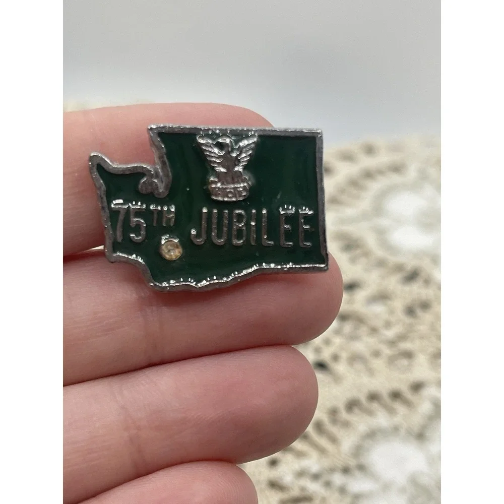 Fraternal Order of Eagles FOE Washington State 75th Jubilee Diamond‎ Lapel Pin